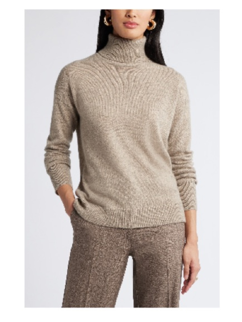 Nordstrom 100% Cashmere Turtleneck Sweater